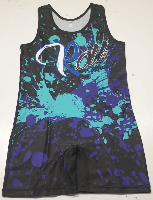 Roll Model Singlet - Paint Splatter Style