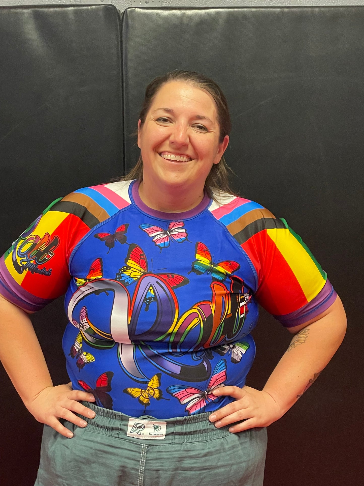 Pride Flag Butterflies Rashguard