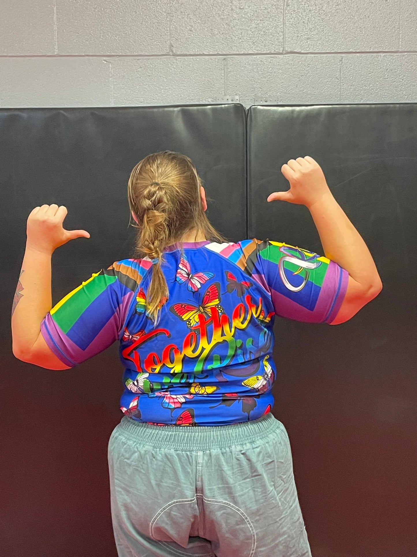 Pride Flag Butterflies Rashguard