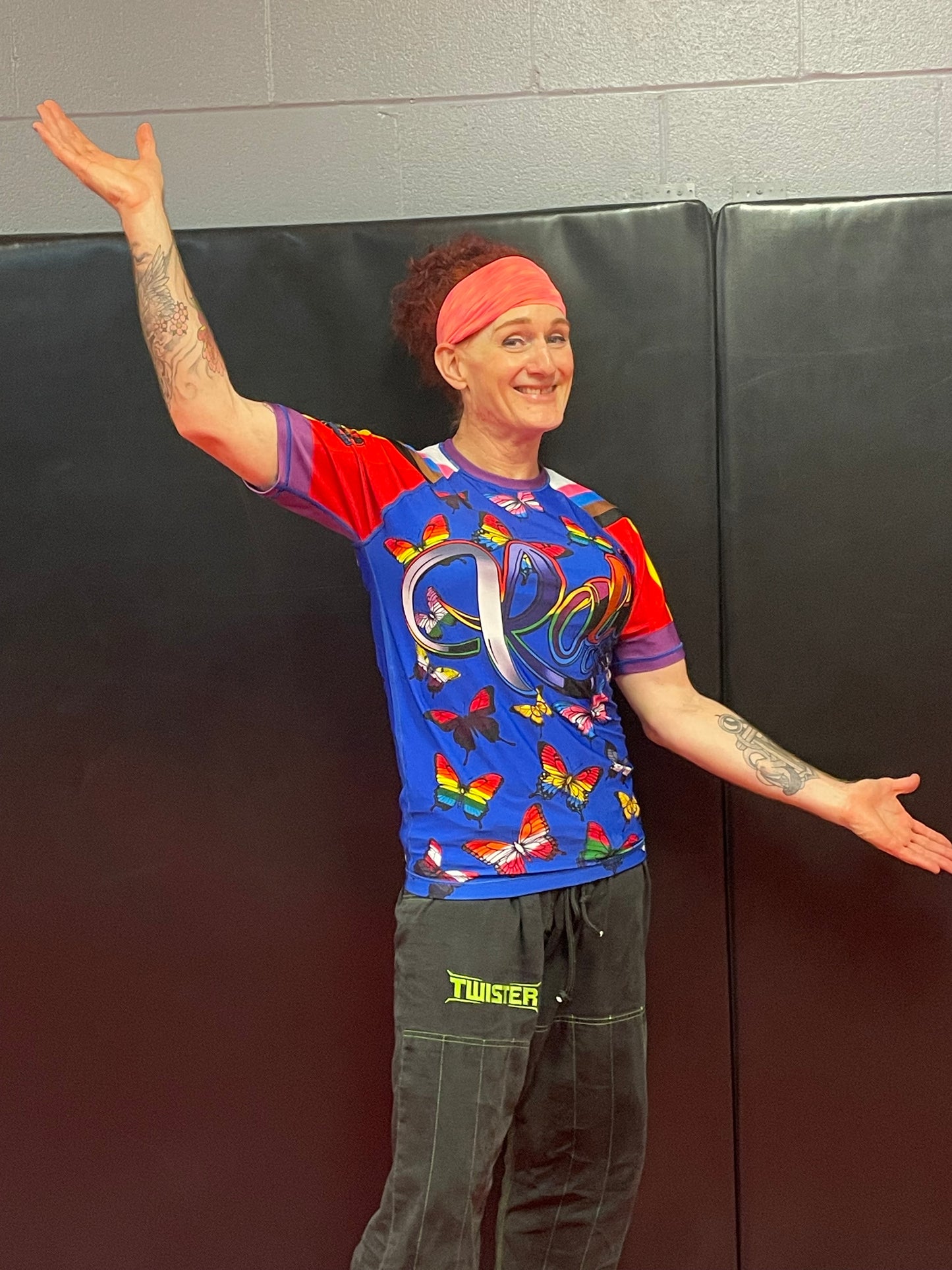 Pride Flag Butterflies Rashguard