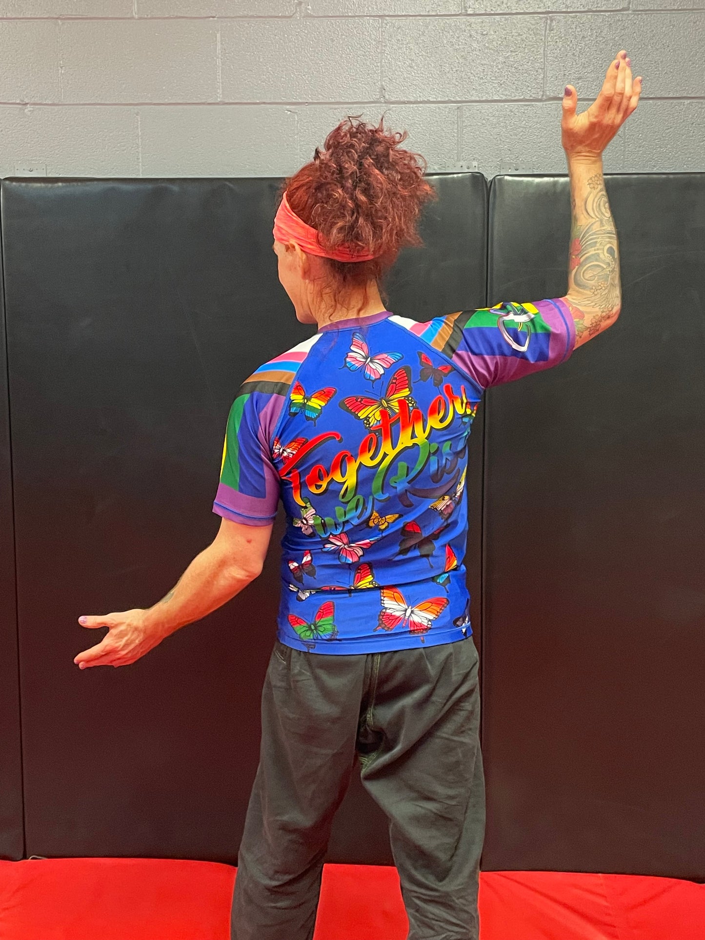 Pride Flag Butterflies Rashguard