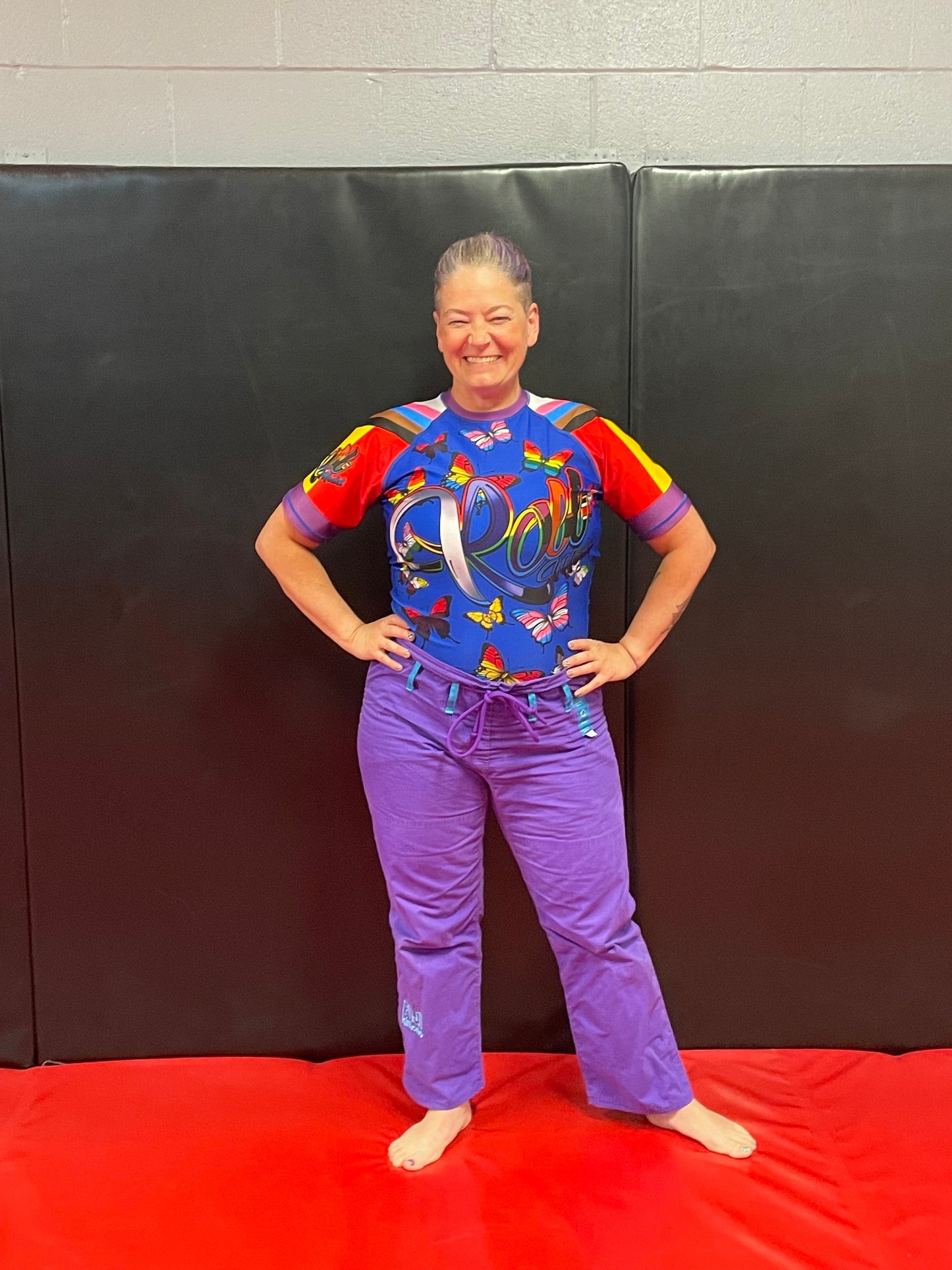 Pride Flag Butterflies Rashguard
