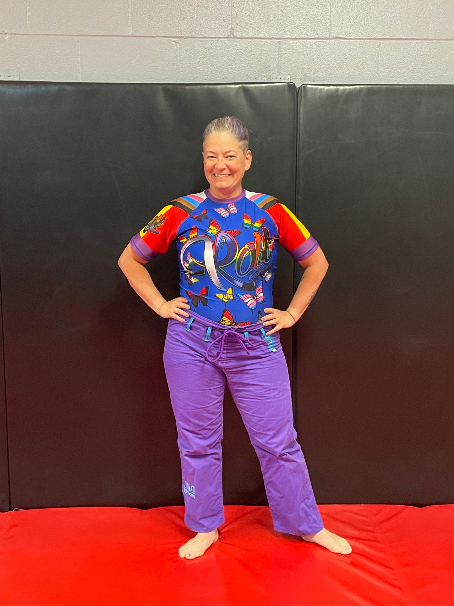 Pride Flag Butterflies Rashguard