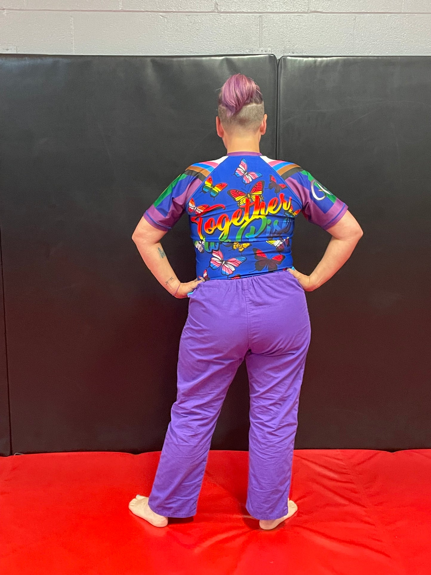 Pride Flag Butterflies Rashguard
