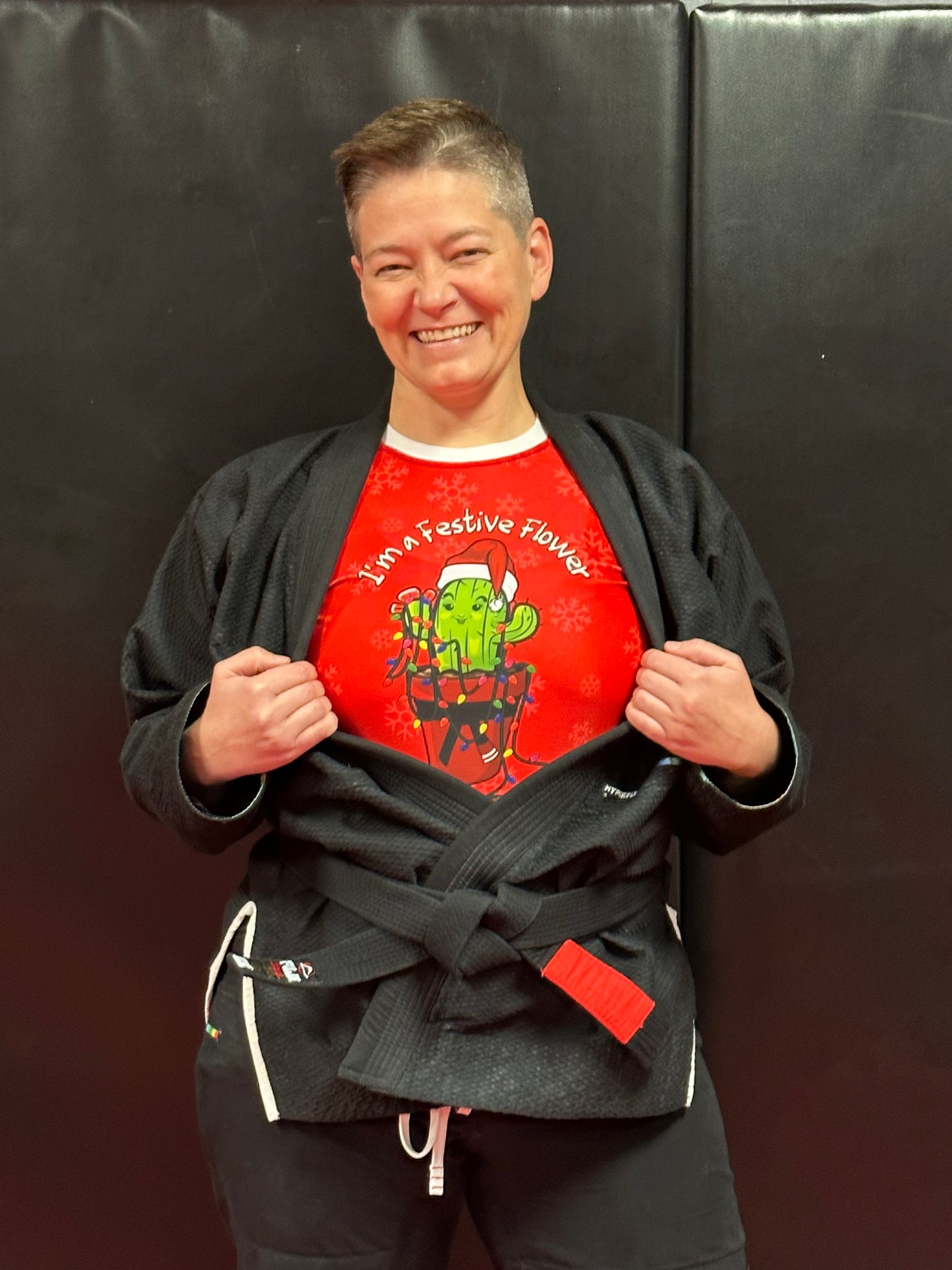 Festive Flower Christmas Rashguard