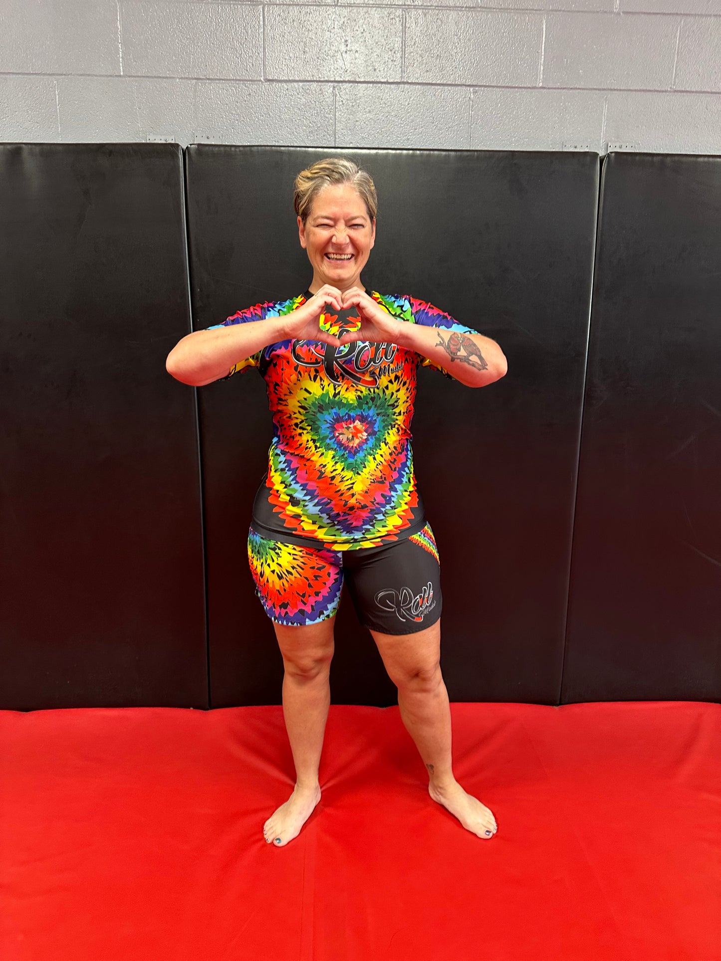 Tie Dye Heart Rashguard