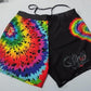 Heart Tie Dye Shorts