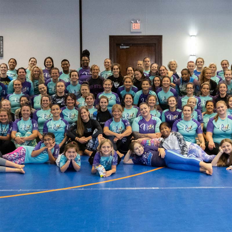 Photo of the attendees of Roll Model Women's Only Grappling Camp 2020